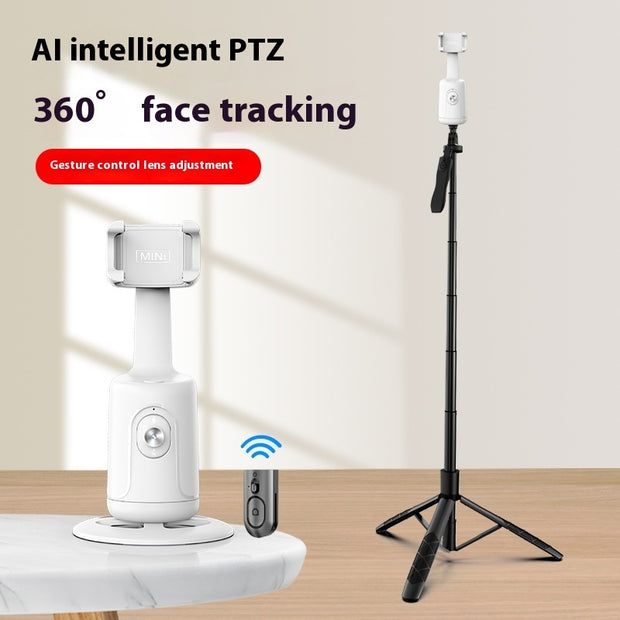 360° Auto Face Tracking Gimbal Phone Holder – AI Stabilizer