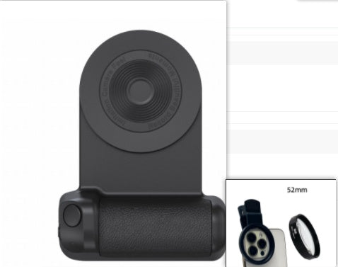 3-in-1 Magnetic Phone Grip – Camera Handle, Kickstand & Bracket