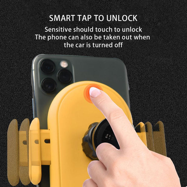 Auto-Clamp Wireless Car Charger – Infrared Sensor Phone Holder (10W)