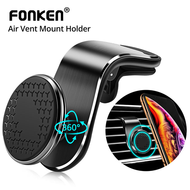 Magnetic Car Phone Holder – 360° Air Vent Mount for Smartphones
