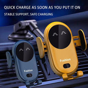 Auto-Clamp Wireless Car Charger – Infrared Sensor Phone Holder (10W)