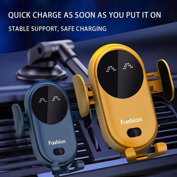 Auto-Clamp Wireless Car Charger – Infrared Sensor Phone Holder (10W)
