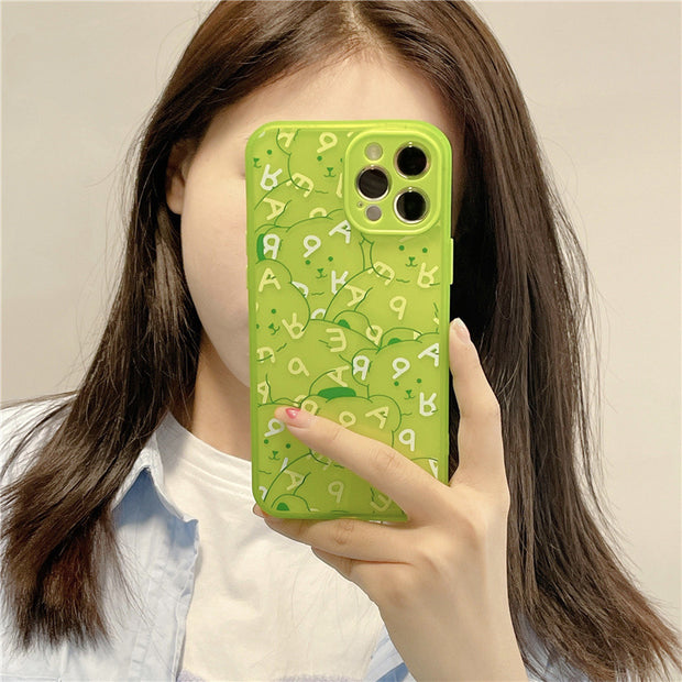 Summer Alphabet Fluorescent Back Phone Case