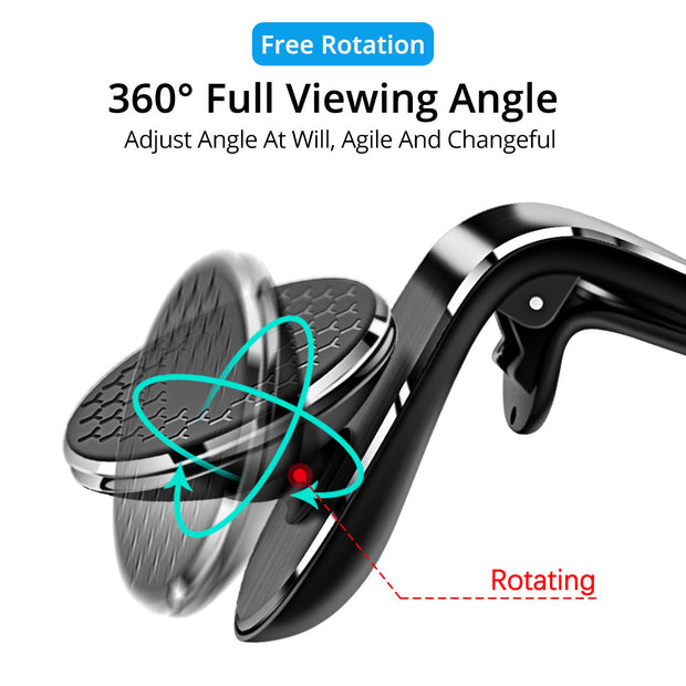 Magnetic Car Phone Holder – 360° Air Vent Mount for Smartphones