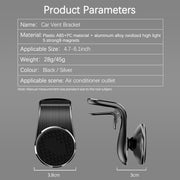 Magnetic Car Phone Holder – 360° Air Vent Mount for Smartphones