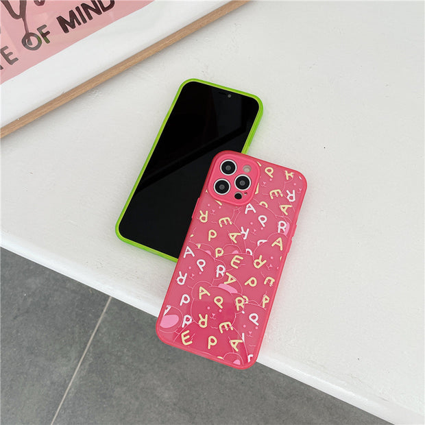 Summer Alphabet Fluorescent Back Phone Case