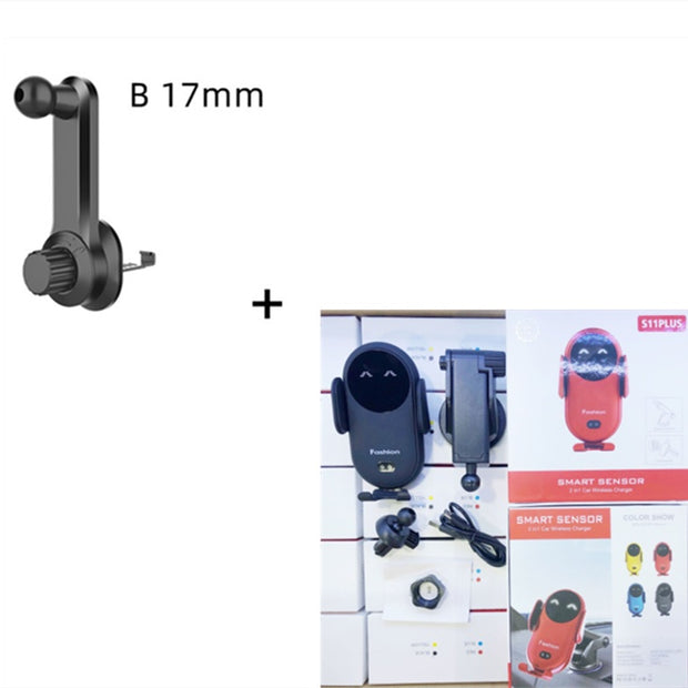 Auto-Clamp Wireless Car Charger – Infrared Sensor Phone Holder (10W)