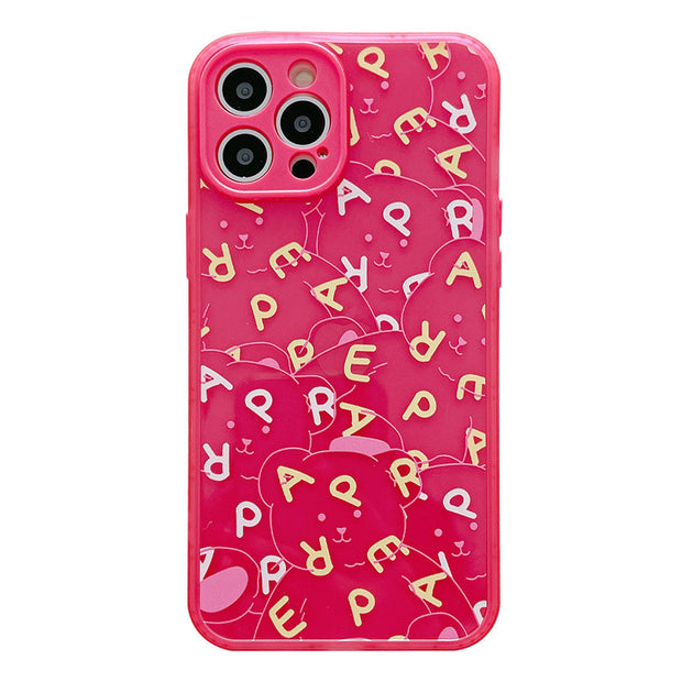 Summer Alphabet Fluorescent Back Phone Case