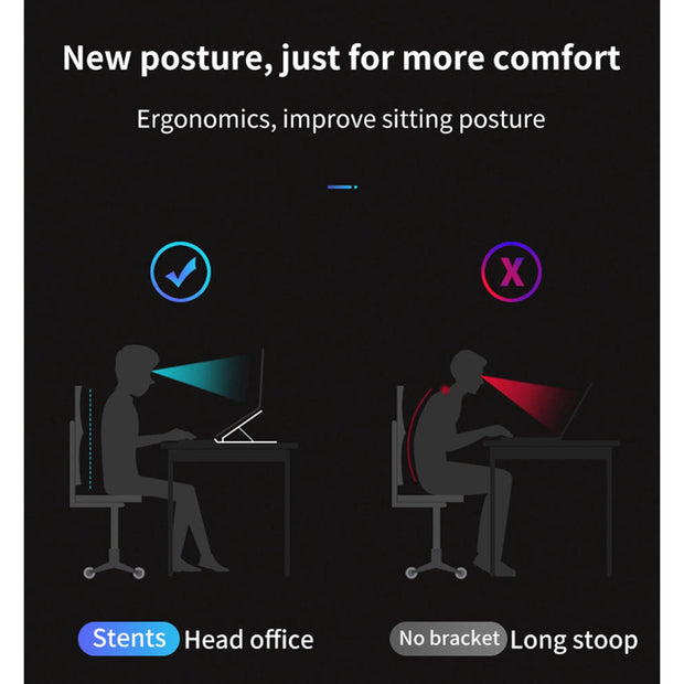 Adjustable Tablet & Laptop Stand – Foldable Ergonomic Holder