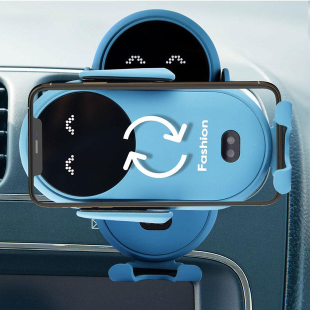Auto-Clamp Wireless Car Charger – Infrared Sensor Phone Holder (10W)