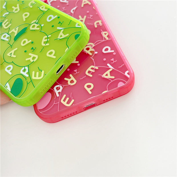 Summer Alphabet Fluorescent Back Phone Case