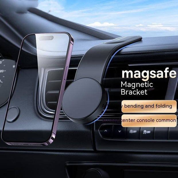 Bendable Magnetic Wireless Car Charger – 15W Fast Charging Dash Mount