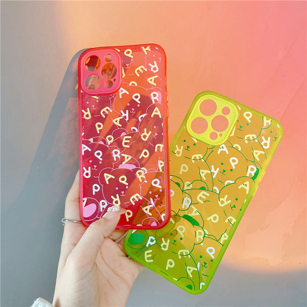 Summer Alphabet Fluorescent Back Phone Case