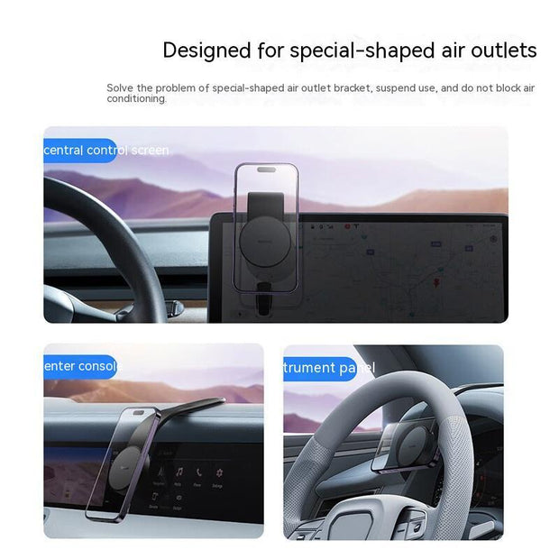 Bendable Magnetic Wireless Car Charger – 15W Fast Charging Dash Mount