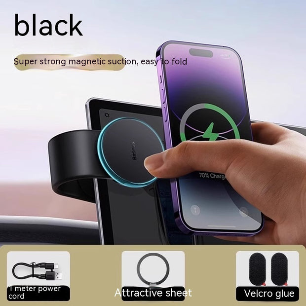 Bendable Magnetic Wireless Car Charger – 15W Fast Charging Dash Mount